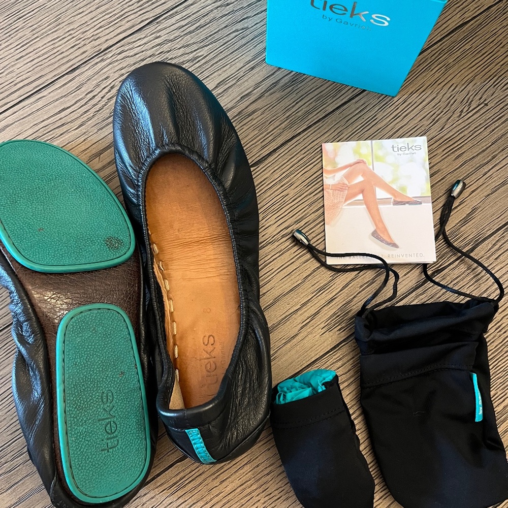 Tieks Black Size 8